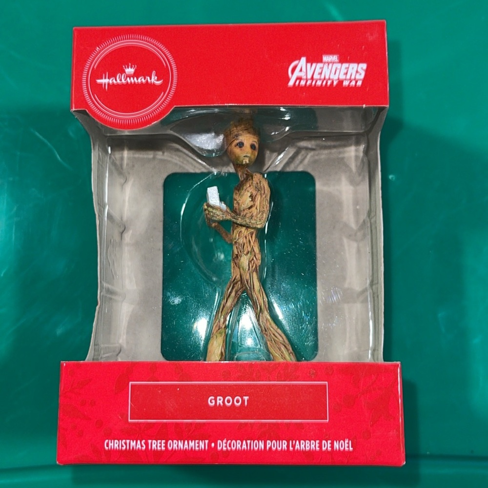 Teenage Groot Hallmark Christmas Tree Ornament- Marvel Avengers Infinity War NWT